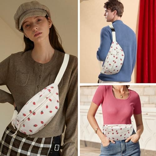 Long Keeper Cute Corduroy Bumbag Crossbody Fanny Pack Waist Bag for Women — view 3