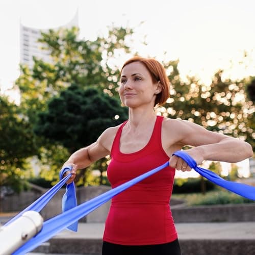 Kintex Fitness Band 2.5m x 15cm Exercise Band 7 Strengths 100% Latex Portable Training Band — view 5
