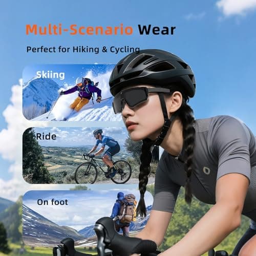 QQCHGOL 2026 4K Al Camera Glasses,8MP Smart Bluetooth Sport Cycling Eyewear — view 3