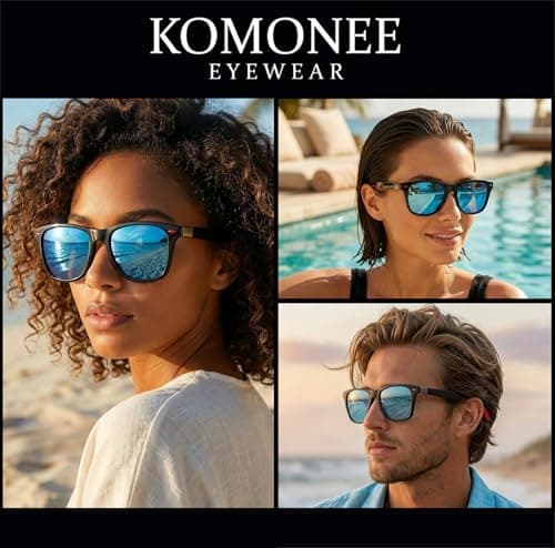 Komonee Furiosa Polarized Sunglasses UV400 Protection Classic Style Retro Sun Shades Eye Glasses Unisex For Men Women Golf Cycling Sports Fishing Travel – Lightweight Frame Daily Wear — view 4