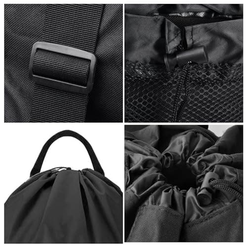 Laundry Bag Backpack, Extra Large Laundry Hamper Bag, Portable Travel Laundry Bags, Clothes Hamper bag with Shoulder Straps and Mesh Pocket, Dirty Clothes bags for Home College Apartment Laundromat — view 4