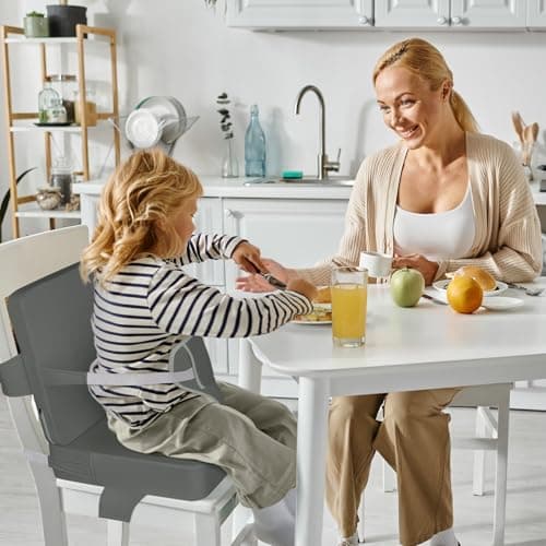 Wooshwa Kids Booster Seat for Dining Chair, Backrest, 10cm PU Waterproof — view 2
