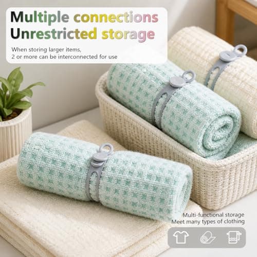 Silicone Cable Organiser Straps, Reusable Elastic Cable Ties for USB Cables, Phone Chargers, Earphones & Wires, Multi-Colour Cord Management Wraps for Home Office Travel (6 PCS) — view 2