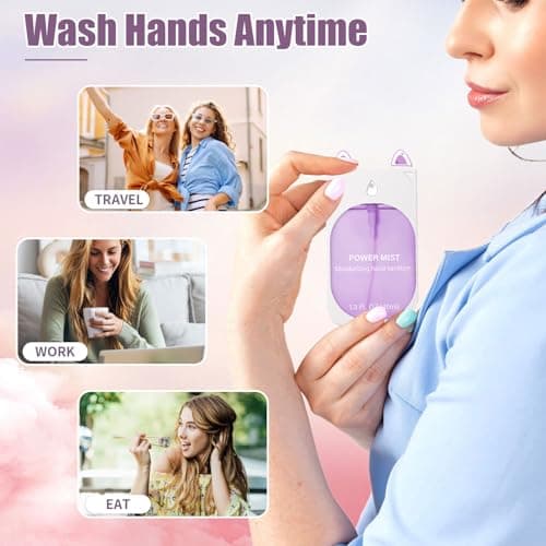6Pcs Hand Sanitizer Spray For Woman, Power Mist Hand Sanitiser Mini For Travel — view 6