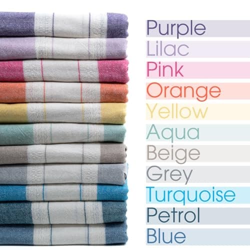 BERCA HOME Ephesus Turkish Beach Towel – Lightweight, Quick Dry, Sand Free – 100% Cotton Peshtemal Hammam & Bath Towel – 90x190 cm – Soft & Compact for Spa, Travel, Gym, Yoga, Camp, Picnic (Yellow) — view 6