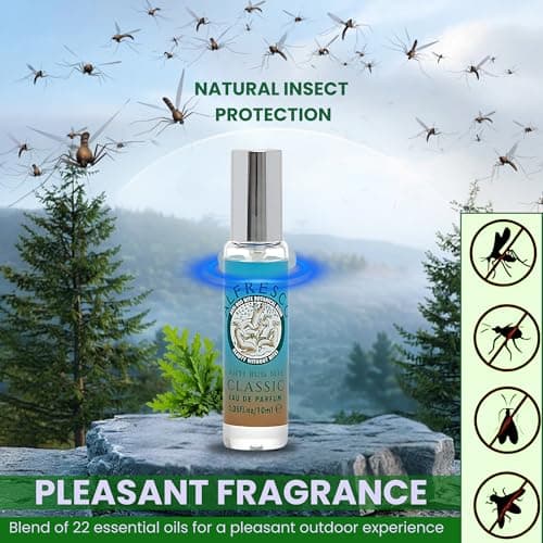 Classic, Anti Bug Bite Eau De Parfum, Natural Insect Repellent with Essential Oils - DEET-Free Travel Essentials, Unisex (10ml) (Pack of 2) — view 2