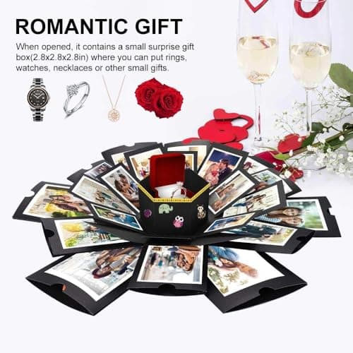 6 Faces Explosion Gift Box, 47cm/18.5in Surprise DIY Photo Box — view 4