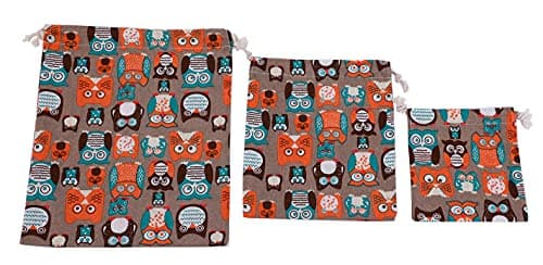 Amoyie 3 pcs Drawstring Storage Bags Set for Kids Toys Cosmetic Travel Home Accessories — view 2
