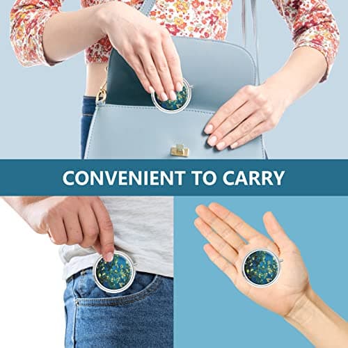 Pill Box 3 Compartment Medicine Pill Case,Portable Medicine Tablet Vitamin Holder Organizer for Purse Pocket Travel Gift… (6 Piece, Set-6-style 1) — view 6