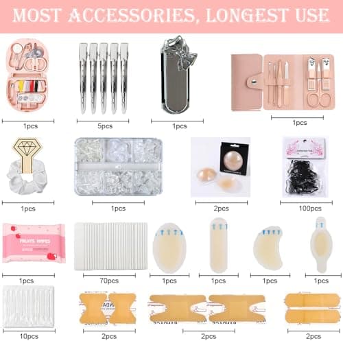 Emergency Kit for Women – Mini Emergency Kit with 50+ Essentials, Bridal & Wedding Day Survival Kit, Travel Safety Kit, Compact Women’s Emergency Kit — view 3