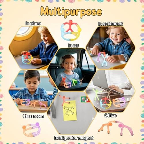 Magnetic Men Travel Toys, 10 Pcs Fridge Magnets People — view 5