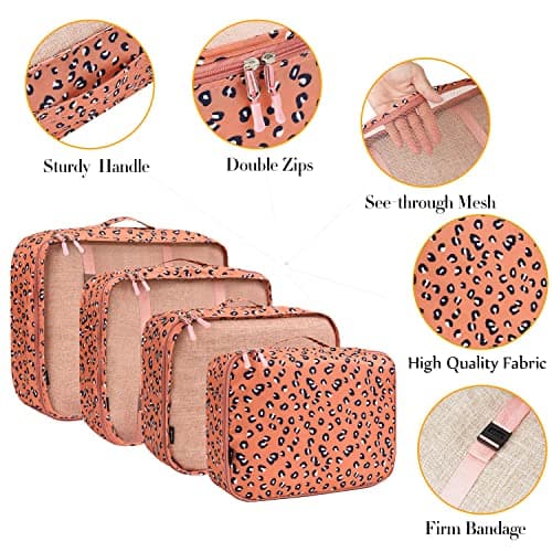 BAGAIL Packing Cubes for Suitcase 8 Set, Lightweight Luggage Packing Organizers Packing Cubes for Travel Accessories — view 3