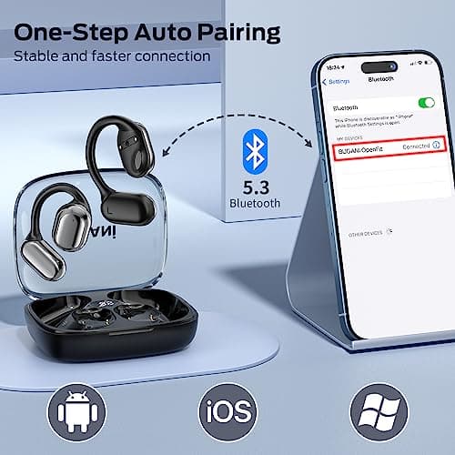 BUGANI Open Ear Headphones, Wireless Earbuds with Bluetooth 5.4 — view 6