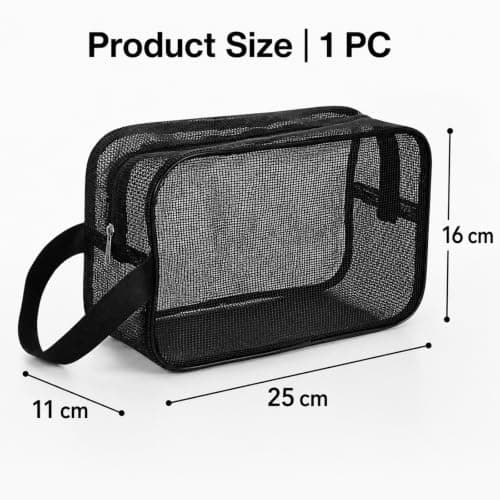 Whispern Cloud Mesh Shower Caddy Bag, Portable Quick Dry Bathroom Organiser — view 2