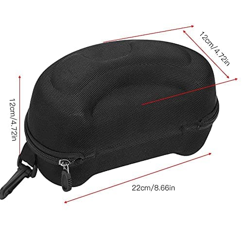 Alomejor Skiing Goggles Case Comfortable Hard Glasses Case with Carabiner Hook Keychain for Snowboard Sport — view 2