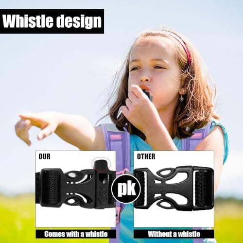 Yihe Backpack Adjustable Chest Strap, Pack of 2 Non-Slip Quick Release Chest Straps for School Bags, Backpack Straps - Grey, Classic Style — view 4