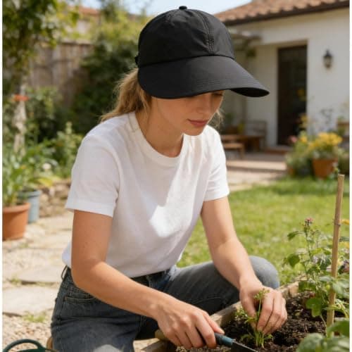 UV Protection Sun Hat,Wide Brim Adjustable Buckle Breathable Cap,Quick-Dry — view 2