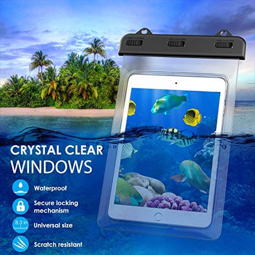 MoKo Waterproof Tablet Case, IPX8, up to 8.3 Inches, Clear — view 3