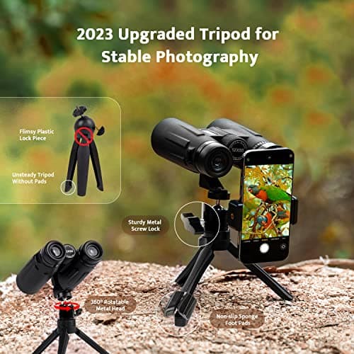 Binoculars for Adults Bird Watching usogood 12x50 High Power Binoculars for — view 4