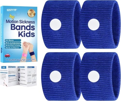 Motion Sickness Bands for Kids, Travel Sickness Relief Wristbands, Anti-Nausea Wristbands for Morning Sickness…