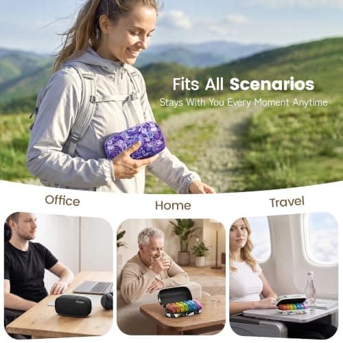 Serfeymi Weekly Pill Boxes Organiser 7 Day 2 Times a Day Tablet Organiser — view 6