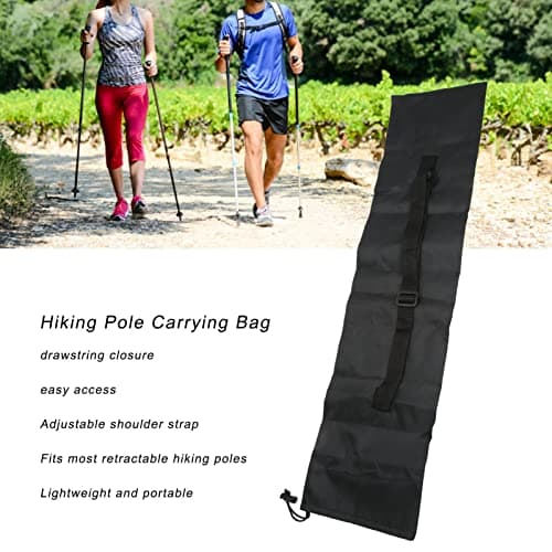 Dioche Trekking Pole Bag, Hiking Carrying Bag With Drawstring Closure and Adjustable Shoulder Strap, Portable Storage Pouch — view 5