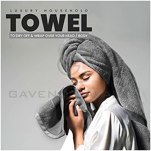 GC GAVENO CAVAILIA Soft 100% Cotton 10 Piece Towel Bale Set, Silver — view 6