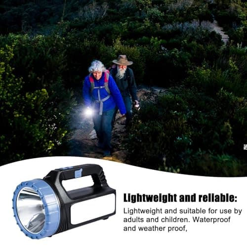 Solar Survival Flashlight, USB Rechargeable Solar LED Torch Portable Super Bright Pocket Projector Light Up Your Adventures Waterproof Outdoor Work Light — view 2