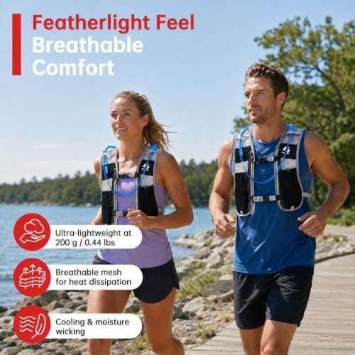 GymCope Hydration Running Vest with Bottle or Bladder Options — view 2