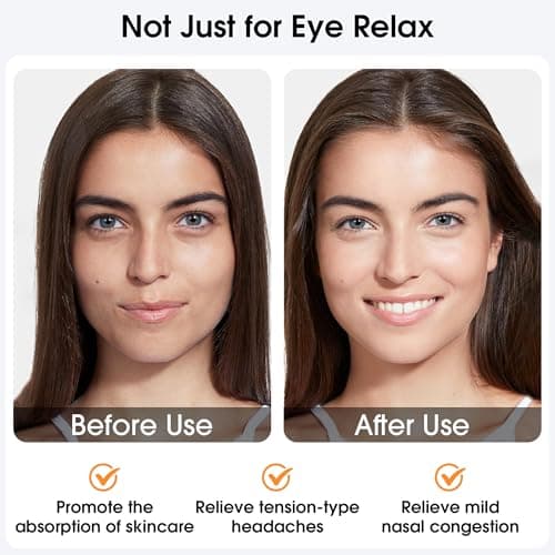 EASICUTI Heated Eye Mask, Cordless Warm Eye Compress for Dry Eyes Blepharitis Stye Treatment Eye Relief Improve Sleep, 4-Level Temperature & Timer, Washable Eye Heating Pad for Sleeping, Travel, Grey — view 6