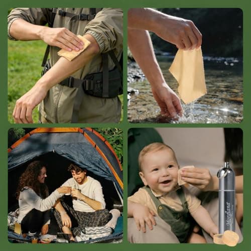 250-Pack Bamboo Compressed Towels for Camping — view 6