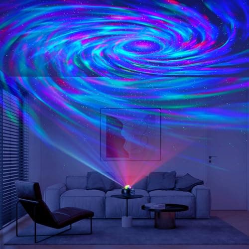 Star Projector & Disco Light – Galaxy RGB LED Night Lamp, Breathing Green Stars, Relaxing Ambience for Bedroom, Gift Ideals, Meditation Lamp, Party Decor — view 5