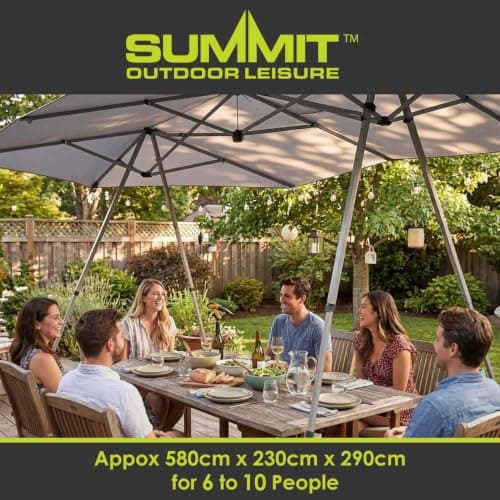 Sun Shade | 6-10 Person | Cooling Material | 4 Position | White — view 2