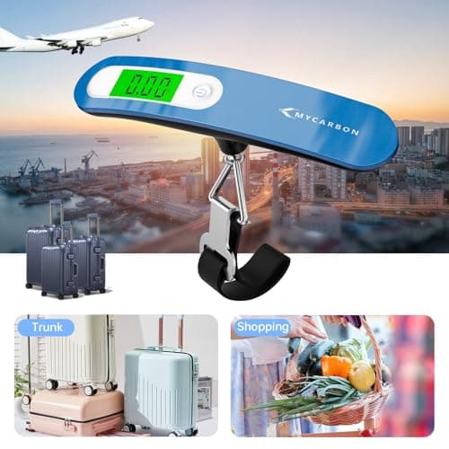 MYCARBON Luggage Scale Portable Digital Suitcase Scales Hanging 110lb/50kg — view 5