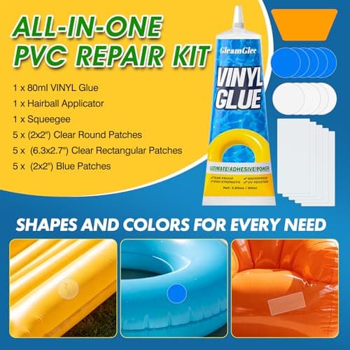 Air Mattress Patch Kit 80ML, Heavy Duty Waterproof Vinyl PVC Adhesive — view 4