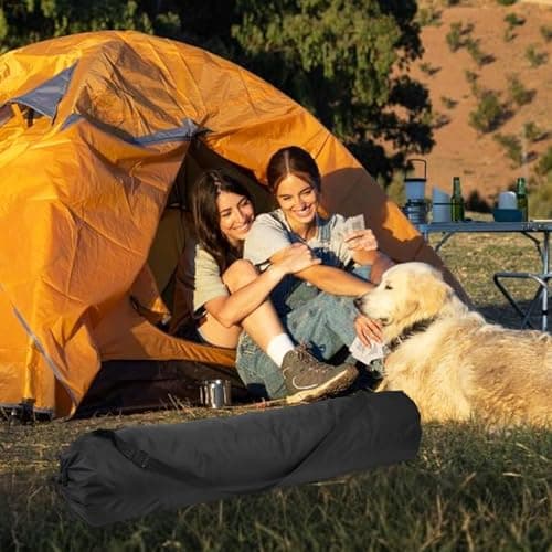 2 Pack Camping Chair Replacement Bag 37.4 Inches Nylon Storage Tent Bag with Handle Strap Large Folding Chair Carry Bags Heavy Duty Chairs Bags for Travel Outdoor Camping Sports (No Chairs Included) — view 2