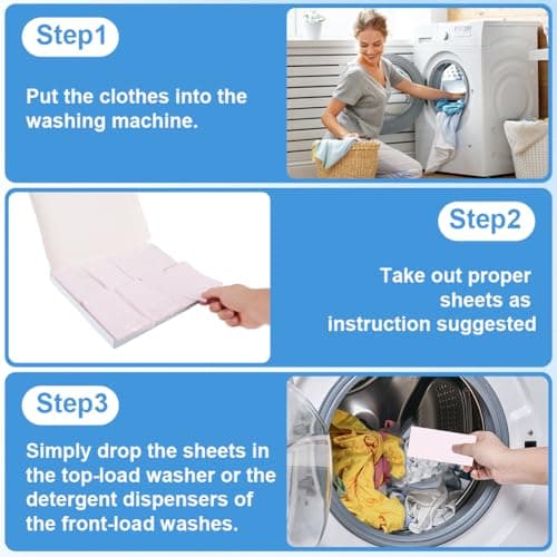 Aomig Laundry Detergent Sheets, 180 Sheets Ultra Concentrated Laundry Detergent Sheet, Deep Stain Removal Laundry Detergent Strips, Eco-friendly Strip Laundry Soap Sheet for Home Travel-Lavender Scent — view 4