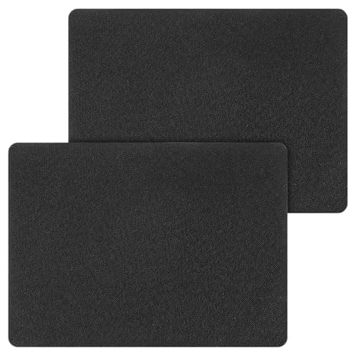 2 Pcs Canvas Repair Patch Self-Adhesive Linen Fabric Repair Kit 28 x 20cm Waterproof Patch for Sofas, Car Seats Lounge Chairs Furniture (Black)