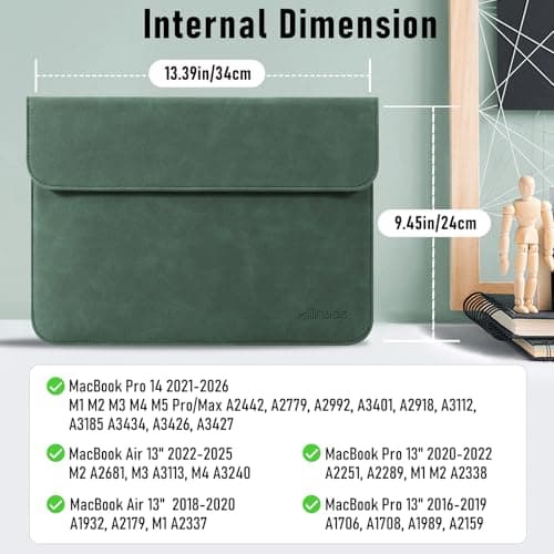 Allinside 13 inch Laptop Sleeve for MacBook Neo A3404, Air 13 & Pro 13 — view 2