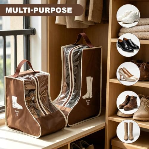 2 Set Boot Storage Bag for Travel and Daily Use — view 4