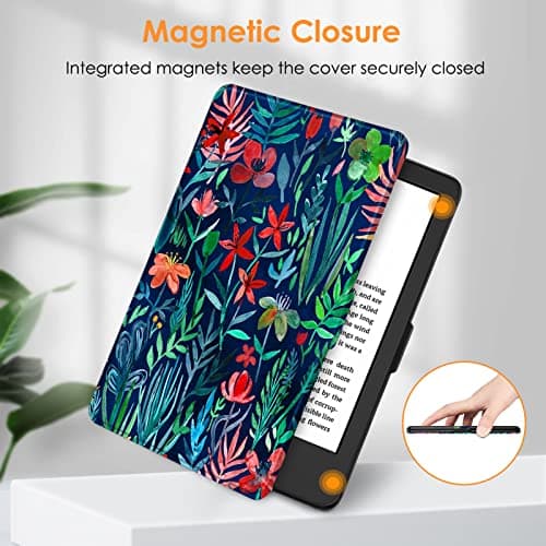 FINTIE Slimshell Case for 6" Kindle 2024/2022 11th Generation, Jungle Night — view 4