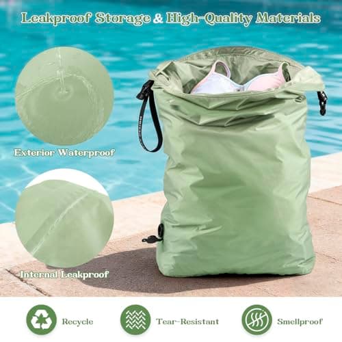ByYear Travel Laundry Bag for Dirty Clothes, Waterproof Compression Bag — view 4
