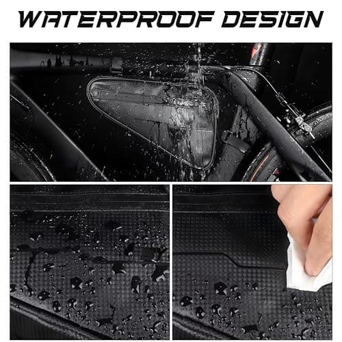 Byking Bike Bag, Cycling Waterproof Bike Frame Bags, Ebike Battery Bag Strap-On Saddle Pouch Panniers Storage Tube Bicycle Pouch for MTB, Road and Hybrid Bikes. Phone, Wallet Tool Cycle Storage Sack. — view 5