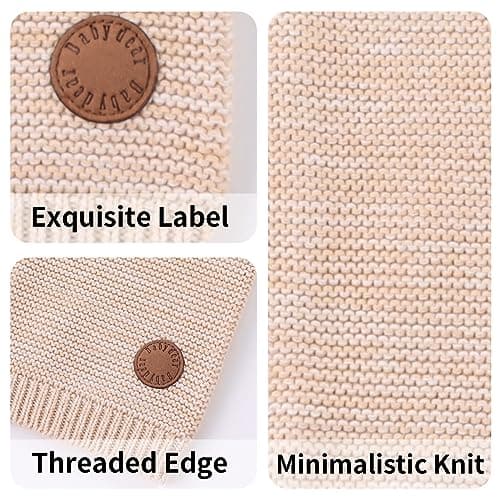 XIAOHAWANG Knitted Baby Boys Girls Scarf Warm Autumn Winter Toddler Scarves Cotton Kids Neck Warmer (Tie-dye Khaki) — view 2