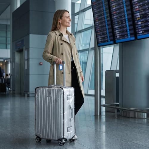 ZestCraft Clear PVC Suitcase Cover with Luggage Tag, Water Resistant — view 2