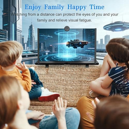 12 Inch Phone Screen Magnifier, HD Foldable Portable Screen Amplifier with Stand – 3X Magnification for Movies & Gaming, Universal Smartphone Viewer for Travel, No Battery Needed, Gift for Men Dad — view 6