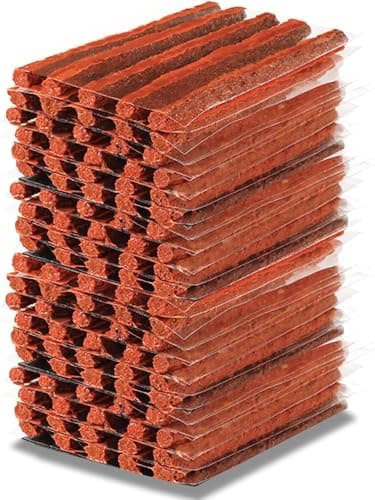 PUIBERS 100Pcs Tyre Repair Plugs, Heavy Duty Tyre Repair Kit, Universal Emergency Puncture Repair Rubber Strips for Car, Motorcycle, ATV, Truck, SUV