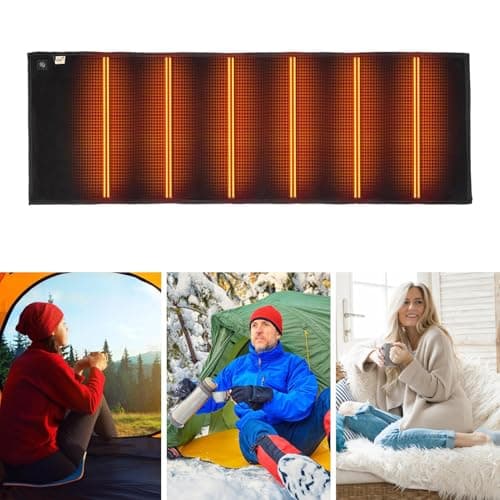 Heated Sleeping Bag Liner For Camping, Heated Blanket For Camping, Portable Heating Sleeping Bag Pad, 3 Adjustable Temperature Levels With 6 Heating Zones For Cold Weather Backpacking Or Hiking — view 5