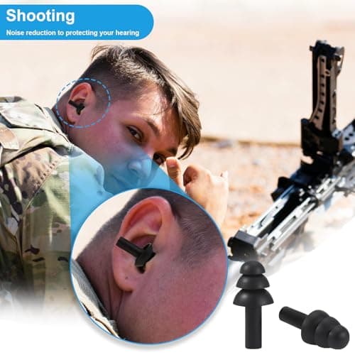 Ear Plugs for Swimming,Sleeping Noise Cancelling,Snoring,Shoting,Working, Reusable Silicone Earplugs, Super Soft Ear Plug for Noise Reduction, Ears Protection (8 Colors) — view 5