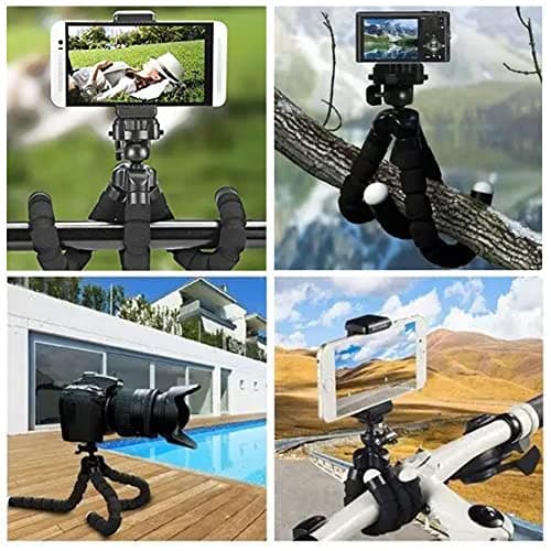 YIYIWANG Phone Tripod Cell Phone Stands Flexible Octopus Style Portable Mini Travel Tripod Stand Camera Mount for Gopro Smartphone and Digital Camera Video Outdoor (Red) — view 6